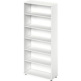 Schäfer Shop Genius, Schäfer Shop Genius Regal TETRIS WOOD, 6 OH, Höhe inkl. Gleiter, B 1000 mm, weiss, Schäfer Shop Genius Regal TETRIS WOOD, 6 OH, Höhe inkl. Gleiter, B 1000 mm, weiss