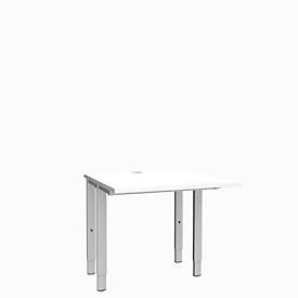Schäfer Shop Genius, Schäfer Shop Genius Schreibtisch MODENA FLEX, 4-Fuss-Rechteckrohr, beidseitig, B 800 mm, weiss, Schäfer Shop Genius Schreibtisch MODENA FLEX, 4-Fuss-Rechteckrohr, beidseitig, B 800 mm, weiss