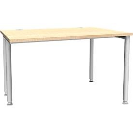 Schäfer Shop Genius, Schäfer Shop Genius Schreibtisch MODENA FLEX, Breite 1200 mm, einseitig verkürzt, Ahorn