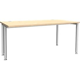 Schäfer Shop Genius, Schäfer Shop Genius Schreibtisch MODENA FLEX, Breite 1600 mm, einseitig verkürzt, Ahorn