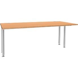 Schäfer Shop Genius, Schäfer Shop Genius Schreibtisch MODENA FLEX, Breite 1800 mm, beidseitig verkürzt, Buche