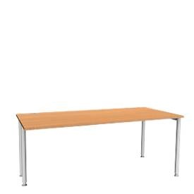 Schäfer Shop Genius, Schäfer Shop Genius Schreibtisch MODENA FLEX, Breite 1800 mm, einseitig verkürzt, Buche