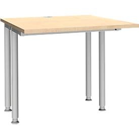 Schäfer Shop Genius, Schäfer Shop Genius Schreibtisch MODENA FLEX, Breite 800 mm, beidseitig verkürzt, Ahorn