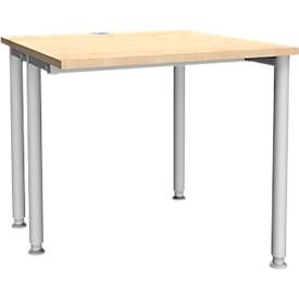 Schäfer Shop Genius, Schäfer Shop Genius Schreibtisch MODENA FLEX, Breite 800 mm, einseitig verkürzt, Ahorn