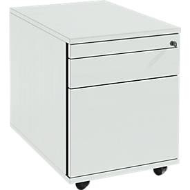 Schäfer Shop Select, Schäfer Shop Select Rollcontainer 126, Utensilienauszug + Schubladen, abschliessbar, Spanplatte, B 428 x T 600 x H 540 mm, lichtgrau, Schäfer Shop Select Rollcontainer 126, Utensilienauszug + Schubladen, abschliessbar, Spanplatte, B 428 x T 600 x H 540 mm, lichtgrau