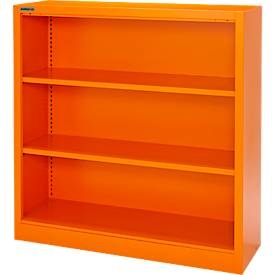 Schäfer Shop Select, Schäfer Shop Select Stahlregal MS iCOLOUR, 3 Ordnerhöhen, B 950 x T 400 x H 1215 mm, orange RAL 2004, Schäfer Shop Select Stahlregal MS iCOLOUR, 3 Ordnerhöhen, B 950 x T 400 x H 1215 mm, orange RAL 2004