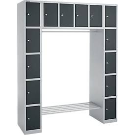 Schäfer Shop Select, Schäfer Shop Select Schliessfachgarderobe, 2 Säulen, Schäfer Shop Select Schliessfachgarderobe, 2 Säulen