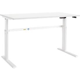 Schäfer Shop Select, Schäfer Shop Select Schreibtisch Moxxo IQ, elektrisch höhenverstellbar, Rechteck, C-Fuss, B 1600 x T 800 x H 725-1185 mm, weiss, Schäfer Shop Select Schreibtisch Moxxo IQ, elektrisch höhenverstellbar, Rechteck, C-Fuss, B 1600 x T 800 x H 725-1185 mm, weiss