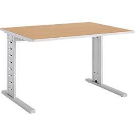 Schäfer Shop Select, Schäfer Shop Select Schreibtisch Moxxo IQ, Rechteck, C-Fuss, B 1200 x T 800 x H 735 mm, Buche-Dekor, Schäfer Shop Select Schreibtisch Moxxo IQ, Rechteck, C-Fuss, B 1200 x T 800 x H 735 mm, Buche-Dekor