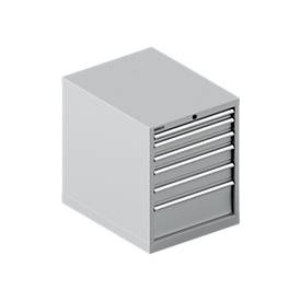 Schäfer Shop Select, Schäfer Shop Select Schubladenschrank 27-36, 6 Schübe, bis 75 kg, B 564 x T 725 x H 700 mm, weissaluminium/weissaluminium, Schäfer Shop Select Schubladenschrank 27-36, 6 Schübe, bis 75 kg, B 564 x T 725 x H 700 mm, weissaluminium/weissaluminium