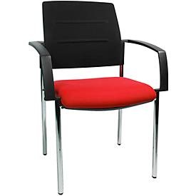 Schäfer Shop Pure, Schäfer Shop Pure Besucherstuhl SSI PROLINE Visit S1, rot, Schäfer Shop Pure Besucherstuhl SSI PROLINE Visit S1, rot