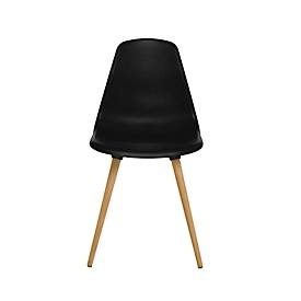 Topstar, Schalenstuhl T2020 ohne AL, schwarz/Buche, Schalenstuhl Topstar® T 2020, 4-Fuss, desinfektionsmittelbeständig, ohne Armlehnen, schwarz/Buche
