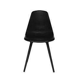 Topstar, Schalenstuhl T2020 ohne AL, schwarz/schw., Schalenstuhl Topstar® T 2020, 4-Fuss, desinfektionsmittelbeständig, ohne Armlehnen, schwarz/schwarz