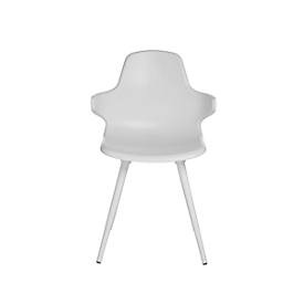 Topstar, Schalenstuhl T2020 mit AL, weiss/weiss, Schalenstuhl Topstar® T 2020, 4-Fuss, desinfektionsmittelbeständig, mit Armlehnen, weiss/weiss