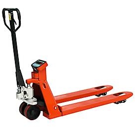 Schefer, Schefer Gabelhubwagen Premium, mit Waage und Drucker, Tragfähigkeit 2500 kg, Teilung 0,5 kg, Gabellänge 1150 mm