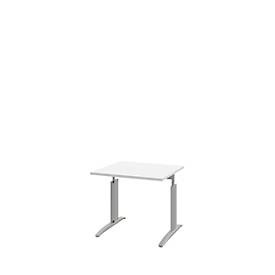 undefined, Schreibtisch BARI, Rechteck, Form A, C-Fuß, B 800 x T 800 mm, weiß, Schreibtisch BARI, Rechteck, Form A, C-Fuß, B 800 x T 800 mm, weiß