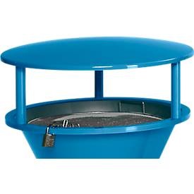 VAR, Schutzdach, für Standascher, aus Kunststoff, blau, Schutzdach, für Standascher, aus Kunststoff, blau