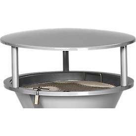VAR, Schutzdach, für Standascher, aus Kunststoff, silber, Schutzdach, für Standascher, aus Kunststoff, silber