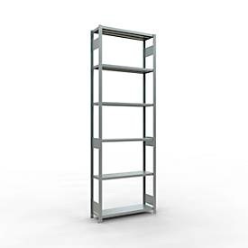 Schulte Lagertechnik, Schulte Lagertechnik Fachbodenregal-Stecksystem MULTIplus 250, Grundregal, Längenriegel, 3000x1000x300 mm, 7 Böden, verzinkt, Schulte Lagertechnik Fachbodenregal-Stecksystem MULTIplus 250, Grundregal, Längenriegel, 3000x1000x300 mm, 7 Böden, verzinkt