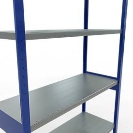 Schulte Lagertechnik, Schulte Lagertechnik Fachbodenregal-Stecksystem MULTIplus 250, Grundregal, Längenriegel, 3000x1300x500 mm, 7 Böden, enzianblau/verzinkt, Schulte Lagertechnik Fachbodenregal-Stecksystem MULTIplus 250, Grundregal, Längenriegel, 3000x1300x500 mm, 7 Böden, enzianblau/verzinkt