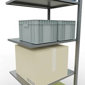 SCHULTE, SCHULTE Fachbodenregal Steckmontage, AF, FL 150 kg, verzinkt, HxBxT 2.000 x 750 x 600 mm, SCHULTE Fachbodenregal Steckmontage, AF, FL 150 kg, verzinkt, HxBxT 2.000 x 750 x 600 mm
