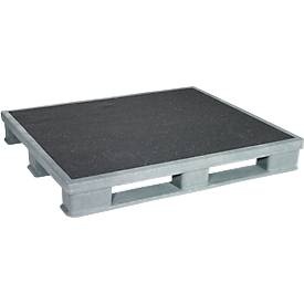 undefined, Schwerlast-Hygienepaletten, 1200 x 1000 x 150 mm, 5 Stück, Schwerlast-Palette Anti-Rutsch mit Eisenverstärkung, LxB 1.200 x 1.000 mm