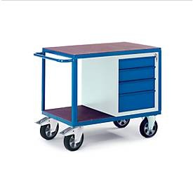 Rollcart Transportsysteme, Schwerlast-Werkstattwagen mit Schubladenschrank, 1000 x 700 mm, Tragkraft 1000 kg, Schwerlast-Werkstattwagen mit Schubladenschrank, 1000 x 700 mm, Tragkraft 1000 kg