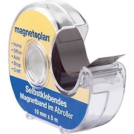 undefined, Selbstklebendes Magnetband im Abroller, Magnetop Magnetoflexband, mit Spender, selbstklebend, 5mx19mm, 15510