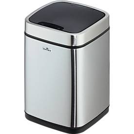 Durable, Durable 342023 342023 Mülleimer 6 Edelstahl Silber One-Touch-Deckelöffnung 1 St., Durable Abfalleimer, NO TOUCH, 6lt, touchless, Edelstahl, 342023