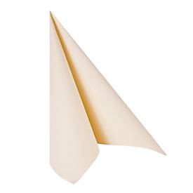 PAPSTAR, Servietten Papstar Royal Collection, 400 x 400 mm mit ¼-Falz, kompostierbar, FSC®-zertifiziertes Papier in Stoffoptik, champagnerfarben, 5 x 50 Stück, Servietten Papstar Royal Collection, 5 x 50 Stück, 1/4-Falz, Stoffoptik, 400 x 400 mm, Papier, champagner