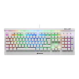 Sharkoon, SKILLER SGK3 White, Gaming-Tastatur, 
