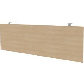 undefined, Sichtschutzblende-ARLON OFFICE, passend für Schreibtische Arlon Office Breite 1400 mm, Eiche-Dekor