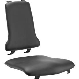 undefined, Polster für Arbeitsstühle ESD-Ausführung schwarz, Sintec ESD-Wechselpolster, Kunstleder, Skai schwarz