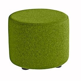 NowyStyl, Sitzhocker TAPA Round, Sperrholz, gepolstert, Schurwolle-Bezug, grün, Sitzhocker TAPA Round, Sperrholz, gepolstert, Schurwolle-Bezug, grün