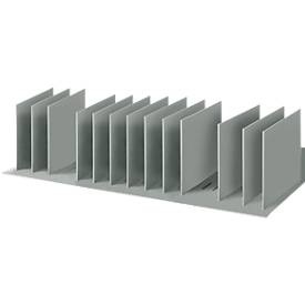 Paperflow, Sortierstation, DIN A4, Polystyrol, für Schränke, 12 Fächer, B 1120 x T 275 x H 210 mm, Sortierstation, DIN A4, Polystyrol, für Schränke, 12 Fächer, B 1120 x T 275 x H 210 mm