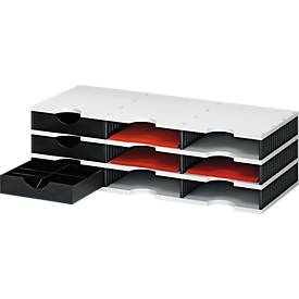 styro, STYRO Styrodoc trio Grundeinheit 268-0303.989 SET, schwarz/grau 9 F&au, STYRO Styrodoc trio Grundeinheit 268-0303.989 SET, schwarz/grau 9 Fächer
