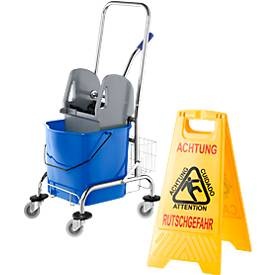 undefined, Sparset Reinigungswagen, 27 Liter + Gratis Aufsteller 