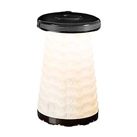 Wedo, Teleskophocker WEDO® SITTOGLOW®, 3-stufige LED-Funktion, 10-stufig höhenverstellbar, Trageriemen, bis 130 kg, IPX4, B 262 x H 70-420 mm, schwarz, WEDO Campinghocker »LED Funktion«
