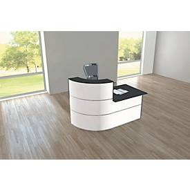 undefined, Theke Cento 2, bestehend aus 90 Grad Eckelement und gerader Theke, mit Seitenblenden, Theke Cento 2, bestehend aus 90 Grad Eckelement und gerader Theke, mit Seitenblenden