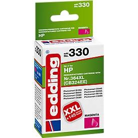 edding, Edding Tintenpatrone Kompatibel einzeln Magenta EDD-330 HP 364XL 18-330, Edding Druckerpatrone ersetzt HP 364XL, CB324EE Kompatibel Magenta EDD-330 18-330