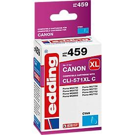 edding, Tintenpatrone edding, kompatibel zu Canon CLI-571XL C, 