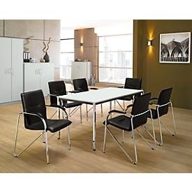 undefined, Tisch, 1600 x 800 mm + 6 Besucherstühle Samba SET, Tisch, 1600 x 800 mm + 6 Besucherstühle Samba SET