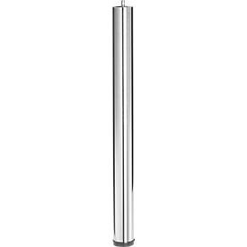 undefined, Tischbeine, 4er-Set, ø 6 x L ca. 70 cm, chrom, Tischbeine, 4er-Set, ø 6 x L ca. 70 cm, chrom