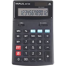 Maul, Maul MCT 500 Tischrechner Schwarz Display (Stellen): 12 batteriebetrieben, solarbetrieben, Maul Taschenrechner MCT500 Schwarz