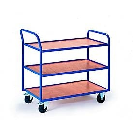 undefined, AUG 35 Tischwagen Stahl Traglast (max.): 250 kg, Tischwagen mit 3 Etagen 790 x 490 mm