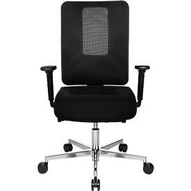 Topstar, Topstar Bürostuhl SITNESS OPEN X, mit Armlehnen, 3D-Synchronmechanik, Muldensitz, Netzrücken, schwarz/alusilber, Topstar Bürostuhl SITNESS OPEN X, mit Armlehnen, 3D-Synchronmechanik, Muldensitz, Netzrücken, schwarz/alusilber