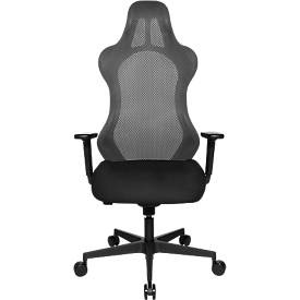 Topstar, Topstar Bürostuhl Sitness RS Sport Uni, mit Armlehnen, 3D-Synchronmechanik, Muldensitz, Kopfstütze, dunkelgrau/schwarz, Topstar Bürostuhl Sitness RS Sport Uni, mit Armlehnen, 3D-Synchronmechanik, Muldensitz, Kopfstütze, dunkelgrau/schwarz