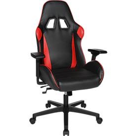 Topstar, Topstar Gaming Stuhl Speed Chair 2, mit Armlehnen, 3D-Wippmechanik, Muldensitz, Kopfstütze, schwarz rot/schwarz, Topstar Gaming Stuhl Speed Chair 2, mit Armlehnen, 3D-Wippmechanik, Muldensitz, Kopfstütze, schwarz rot/schwarz