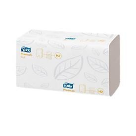 undefined, Falthandtücher Tissue, hochweiß VE 2310 Tücher, Tork Xpress Premium Falthandtücher H2 M-falz Weiss 2-lagig 100288 21 Stück à 110 Blatt