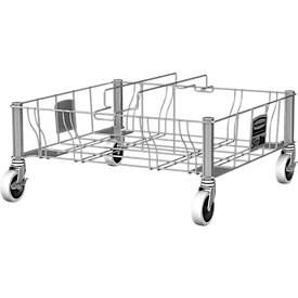 Rubbermaid, Rubbermaid Fahrwagen 1 St., Transportroller, Edelstahl, für Container Slim Jim®, zweifach
